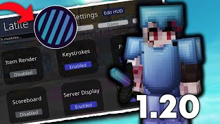 Best FREE Minecraft Bedrock Client Latite Client 120  Keystrokes FREELOOK CPS Counter [upl. by Imelida]