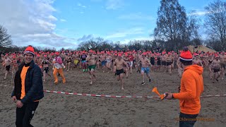 Nieuwjaarsduik 2024 Hulsbeek Oldenzaal [upl. by Langbehn]