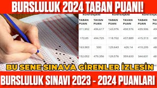 Bursluluk Sınavı 2023  2024 TABAN PUANI Taban puanı ne kadar 2024 İOKBS TABAN PUAN [upl. by Ahseekal]