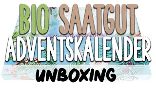 Bio Saatgut Adventskalender 2019 Inhalt UNBOXING [upl. by Aip]