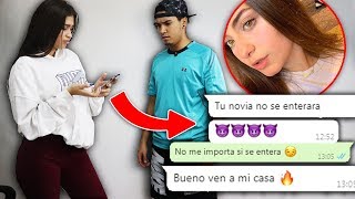 LA MEJOR BROMA QUE LE HE HECHO A MI NOVIA CON MI TELEFONO [upl. by Yllen260]