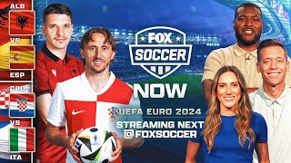 Albania vs Spain and Italy vs Croatia Pregame Show  FOX Soccer NOW [upl. by Eetse]