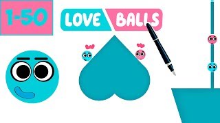 Love Balls Levels 150 3 Stars Walkthrough Любовные шары Уровни 150 3 звезды Прохождение [upl. by Martina]