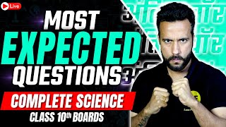 Most Expected Questions of Complete Science  Class 10th Science Board Exam 202324 By Ashu Sir [upl. by Dutch]