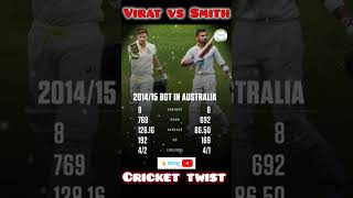 VIRAT KOHLI VS STIVE SMITH IN BORDER GAVASKAR TROPHY STATS shorts youtubeshorts trending [upl. by Nylcsoj]