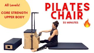 Unlock Your Cores Potential STOTT PILATES Chair Workout [upl. by Beberg21]