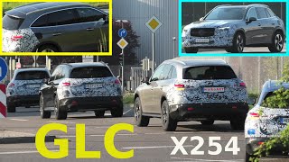 Mercedes Erlkönig GLC X254 prototypes Final Test Convoy  GLC 2022 Konvoi Finale Tests 4K SPY VIDEO [upl. by Emmer286]