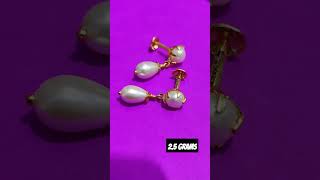 SRI DHANALAKSHMI JEWELLERS  MUTHYAM STUDS  25 GRAMS  silver gold goldjewellery [upl. by Sheelagh]