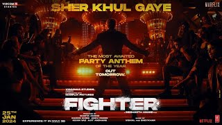 FIGHTER Sher Khul GayeTeaser  Hrithik RoshanDeepika Padukone Vishal Sheykhar KumaarBhushan K [upl. by Clevey]