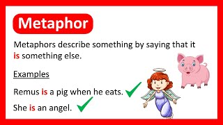 What is a METAPHOR 😇 Learn with Examples [upl. by Luamaj]