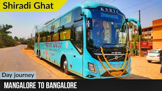 KSRTC AMBAARI UTSAV  MANGALORE TO BANGALORE BUS JOURNEY  DANGEROUS SHIRADI GHAT  DAY JOURNEY🔥 [upl. by Carbone4]