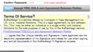 Authentisign Tutorial [upl. by Sorci48]