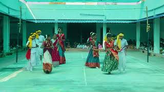 Kolata Dance  Tunga bhadra  Primary Kannada medium [upl. by Dorreg489]