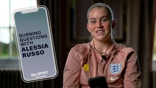 Burning Questions with Alessia Russo 🔥  Alessia Russo Answers Fan Questions  ITV Sport [upl. by Maribelle648]