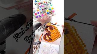 Pixel art ideas 💡👾 food waffle pixelart pixel art creativity creative pixelartistry learn [upl. by Relyk]