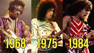 Greatest Guitar Solo Every Year 19652024 [upl. by Silloh]