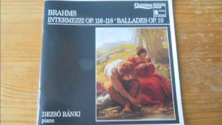 Brahms Scherzo Op 4  Klavierstücke Op 116118  Ballades Op 10 Full Album [upl. by Sitto]