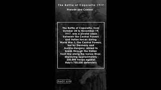 Facts About the Battle of Caporetto in WW1 Prelude and Context shorts [upl. by Falkner416]