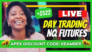 522💸LIVE Scalping Nasdaq Futures with Apex Trader Funding [upl. by Eetsirhc]