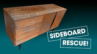 The Sideboard Resurrection  Furniture Restoration [upl. by Carnay]