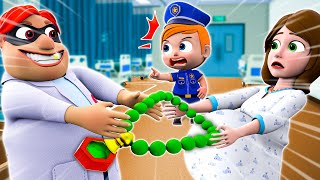 FAKE Doctor Go Away 🚨  Smart Kid Saves Mommy Pregnant 👶🥇  NEW✨ Nursery Rhymes for Kids [upl. by Lenette115]