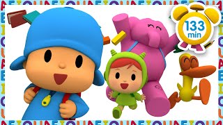 🎒 POCOYO in ENGLISH  Back to School  133 minutes   Full Episodes  VIDEOS and CARTOONS for KIDS [upl. by Chip]