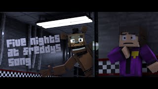 quot Five Nights At Freddys Song quot  FNAF Minecraft Music Video  Remix by APAngryPiggy [upl. by Nissa]