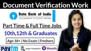 SBI KYC Work From Home Jobs For Freshers Students amp Housewife  No Investment  Apply Now [upl. by Llemart]