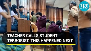 Viral Muslim student tears into Manipal Univ teacher for calling him terrorist ‘Not funny’ [upl. by Ahsas]