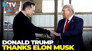 This Is What Donald Trump Said About Elon Musk After Claiming Victory [upl. by Tnomed707]