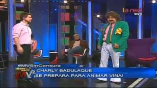 Charly Badulaque se prepara para animar Viña 2014 [upl. by Silliw]