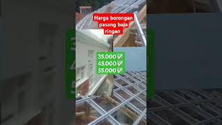 Harga borongan pasang atap baja ringan permeter [upl. by Mayhs874]