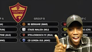 CAF CONFIRM DRAW FOR STELLENBOSCH AND CAF CONFEDERATION CUP [upl. by Ennaegroeg842]