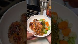 SIMPLE oven roasted chicken 🍗🥦🥕🫚🧄😋 foodvlog foodie recipe [upl. by Amary]