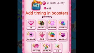 Candy Crush Tricks 2024  how to Add Timing in boosters  candy crush Tricks [upl. by Llednov66]