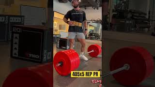 405 DEADLIFT REP PR [upl. by Pavlov154]