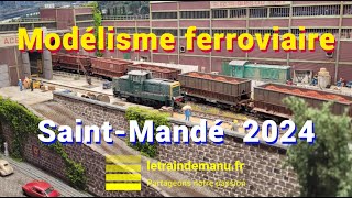 Exposition modélisme ferroviaire Saint Mandé 2024 trains miniatures [upl. by Euphemie924]