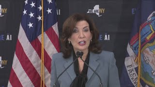 Governor Hochul makes a public safety announcement [upl. by Ballman]