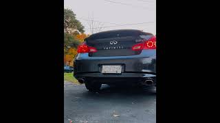 Infiniti g37 Flowmaster super 10 muffler dual exhaust cold start [upl. by Fording471]