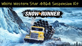 SnowRunner • White Western Star 4964 Raised Suspension Kit Location [upl. by Chantal9]