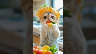 Cats mukbang funny video😂cat asmr mukbang モッパン kids ai [upl. by Shedd8]