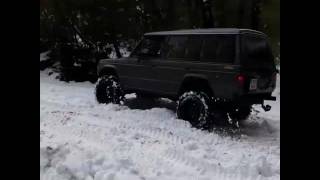 Mitsubishi Pajero 1989 OFF ROAD SNOW [upl. by Klina]