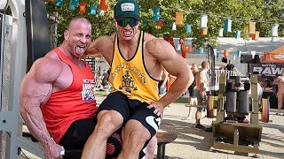 KRIZO VISITS SCITEC MUSCLE BEACH [upl. by Epolenep]