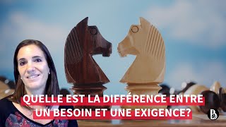 Quelle est la différence entre un besoin et une exigence [upl. by Heda]