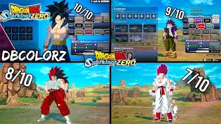 The Best Mods In Dragon Ball Sparking Zero  DBColorZ  Customize Your Own Colors Works with Mods [upl. by Ainessey]