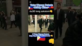 Yong na Nag visiting sa China c Tatay digong Duterte Daming Chinese Bodyguard 👊 rodrigoroaduterte [upl. by Refinnaj]