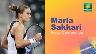 Maria Sakkari Press Conference March 14th  Indian Wells 2024 [upl. by Lramaj]