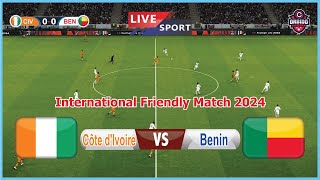 🔴LIVE Côte dIvoire vs Benin  International Friendly Match 2024  video game Simulation [upl. by Abehsat]