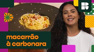 Macarrão à carbonara da Bella Campos  Casa Receitas  Receitas [upl. by Notnil]