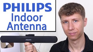 Philips Amplified Indoor HD Digital TV Antenna Review [upl. by Nosrettap]